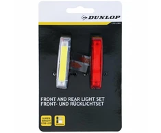 Dviračio LED žibintų rinkinys priekyje ir gale Dunlop