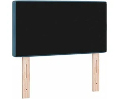 LED galvūgalis su LED juostelėmis Tamsiai mėlyna 80 cm Aksomas