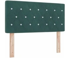 LED galvūgalis su LED juostelėmis Tamsiai žalia 90 cm Aksomas