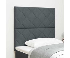 LED galvūgalis Tamsiai pilka 100 cm Aksomas