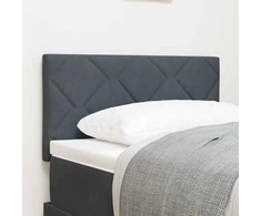 LED galvūgalis Tamsiai pilka 80 cm Aksomas