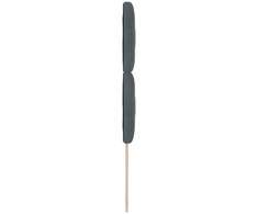 LED galvūgalis Tamsiai pilka 100 cm Aksomas