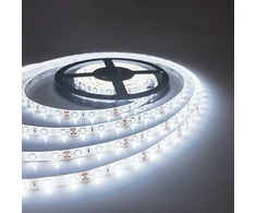 LED juosta PNI 2835W, šaltai balta, IP20, silikoninė, 5 metrų ilgio, jutiklinis mygtukas, maitinimo šaltinis 230V, reguliuojamo ryškumo, 300 LED 2835
