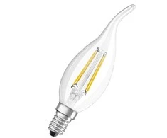 LED lempa Osram Filamentinė, BA35, 4W, E14, 2700K, 470lm