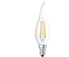 LED lempa Osram Filamentinė, BA35, 4W, E14, 2700K, 470lm