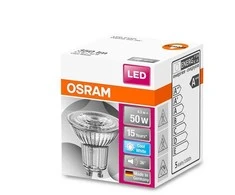 Candellux LED lempa Osram PAR16, 36°, 3.6W, GU10, 4000K, 350lm, skaid