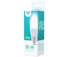 LED lemputė E27 C37 3W 230V 4500K 245lm Forever Light
