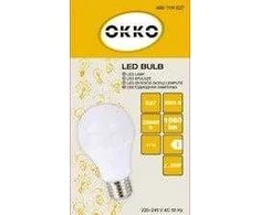 LED lemputė OKKO, A60, E27, 11 W, 1055 lm, 3000 K