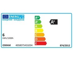Osram 4,9W LED lemputė LED STAR CLASSIC P 40 FR, E27, 2700K