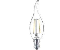 LED lemputė PHILIPS, B35, E14, 2 W, 250 lm, 2700 K