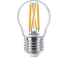LED lemputė PHILIPS, P45, E27, 3,4 W, 470 lm, 2200–2700 K