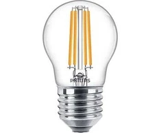 LED lemputė PHILIPS, P45, E27, 6,5 W, 806 lm, 2700 K