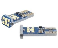LED lemputės Canbus 21SMD itin ryškios 2016 T10 W5W baltos 12V 24V amio-02445