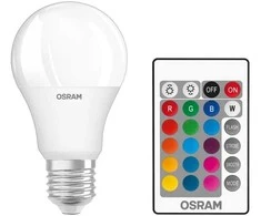 LED lemputės OSRAM, A60, E27, 9 W, 806 lm, RGBW, 2 vnt.