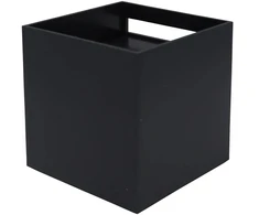 Sieninis šviestuvas Led Line Lite Sieninis lauko šviestuvas CUBE 2x3W 3000K, reguliuojamo švietimo kampo, juodas spalvos