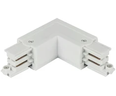 Led Line Prime Jungtis L formos 3 fazių bėgeliui LUMICANTO kairė pusė baltas