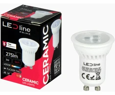Led Line Prime Lemputė LED GU11 230V 3W 330lm 38° neutraliai balta 4000K, keramikinė, LED line