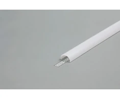 Topmet LED juostos profilio dangtelis D CLICK, baltas, 3m