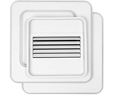 Ronic Zyle Ledvance lubinis ventiliatorius su grotelėmis, kvadratinis, 55 W, CCT, Baltas