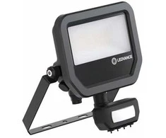 Ledvance 11-17W LED prožektorius FL 20 GEN4, juodas, 4000K, IP65, su judesio davikliu