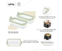 Lékué INSERT FOR AIR FRYER GLASS 2PCS