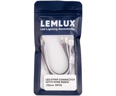 Lemlux LED juostos jungtis su 15cm laidu RGBW 5vnt