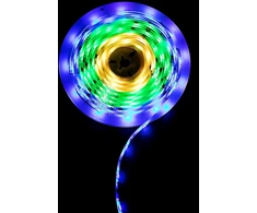 Lemlux LED juostos rinkinys su maitinimo šaltiniu ir valdikliu, 5m, 60LED/m, 14.4W/m, 12Vdc, RGB IC skaitmeninė, IP65, TUYA WI-FI