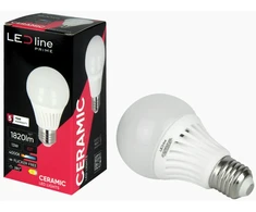 Lemputė LED E27 230V 13W A65 1820lm 140lm/W 4000K, CERAMIC, LED line PRIME