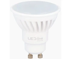 Lemputė LED GU10 230V 10W 1250lm 125lm/W, šiltai balta 2700K, pritemdoma, LED line PRIME