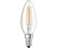 Lemputė STANDART, LED, B35, 4.3W, E14, 2700K, 470lm, skaidri