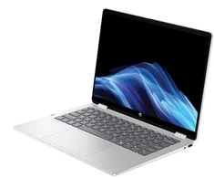 HP OmniBook 5 Flip 14-fp0053nn - i5-1334U, 16 GB, 512 GB SSD, 14 2K 300 nitų lietimui jautrus ekranas AG, 1080p kamera, JAV klaviatūra su foniniu apšvietimu, 68 Wh, Glacier sidabrinis, Windows 11 Home, 1 metai