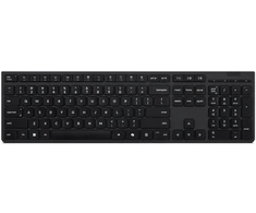 Lenovo Professional Wireless Rechargeable (Nordic) klaviatūra Namams / biurui RD belaidis ryšys + „Bluetooth“ Vokiečių Juoda