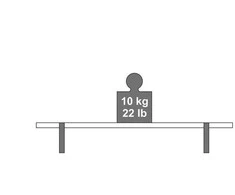 Lentynos laikiklis Dolle Lip, 260×130 mm, juoda