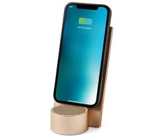 Lexon City Energy Pro 10W belaidis įkroviklis su Bluetooth kolonėle soft auksinis LD145D9