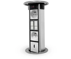 Legrand LGR Kolumna biurkowa niewyposażona do montażu w blacie gniazd standardu 22,5×45 mm (45x45mm), 8M (4x2M)