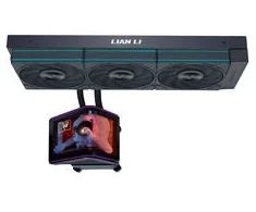 Lian Li HydroShift II OLED Curved 360 UNI FAN P28 All-in-One Vanduo Cooling, 360 mm, OLED Ekranas, P28 Fans – Juodas
