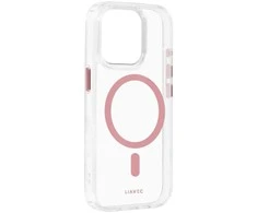 Liavec Glossy Magsafe Clear dėklas skirtas Apple iPhone 13/14 rožinės spalvos