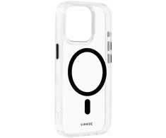 Liavec Glossy Magsafe Clear dėklas skirtas Apple iPhone 15 juodos spalvos
