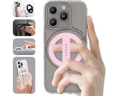 Liavec Ring Magsafe light rožinės spalvos