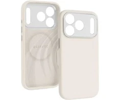 Liavec Silk Shield dėklas su Metal Camera Frame skirtas Apple iPhone 17 Pro beige