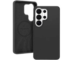 Liavec Silky dėklas su Metal Camera Frame for Samsung Galaxy S26 Ultra juodos spalvos