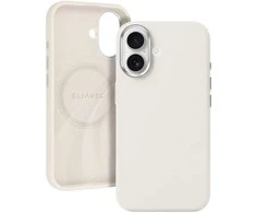 Liavec Silky dėklas su Metal Camera Frame skirtas Apple iPhone 17 beige
