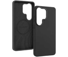 Liavec Silky dėklas su Metal Camera Frame for Samsung Galaxy S26 Ultra juodos spalvos