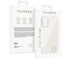 Liavec Silky dėklas su Metal Camera Frame skirtas Apple iPhone 17 beige