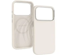 Liavec Silky dėklas su Metal Camera Frame skirtas Apple iPhone 17 Pro beige