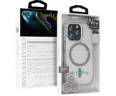 Liavec Smooth Feeling Magsafe dėklas skirtas Apple iPhone 15 Plus baltos spalvos
