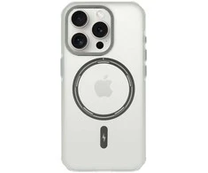Liavec Smooth Feeling Magsafe dėklas skirtas Apple iPhone 15 Plus baltos spalvos