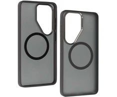 Liavec Soft dėklas Metal Frame skirtas Samsung Galaxy S26 Ultra pilkas