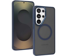 Liavec Soft dėklas Metal Frame skirtas Samsung Galaxy S26 mėlynas