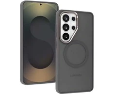 Liavec Soft dėklas Metal Frame skirtas Samsung Galaxy S26 pilkas